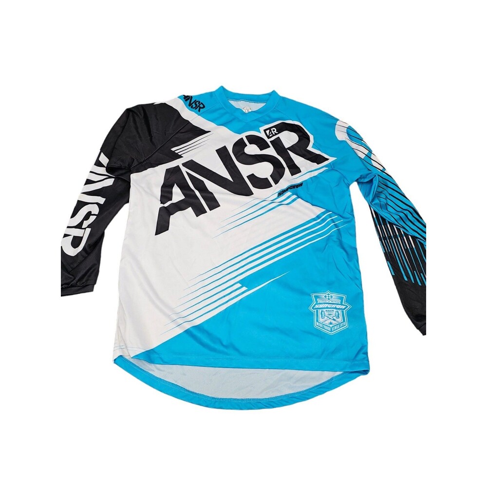 Ansr Racing Syncron Jersey Shirt Motocross Motorcycle Mens Large Blue